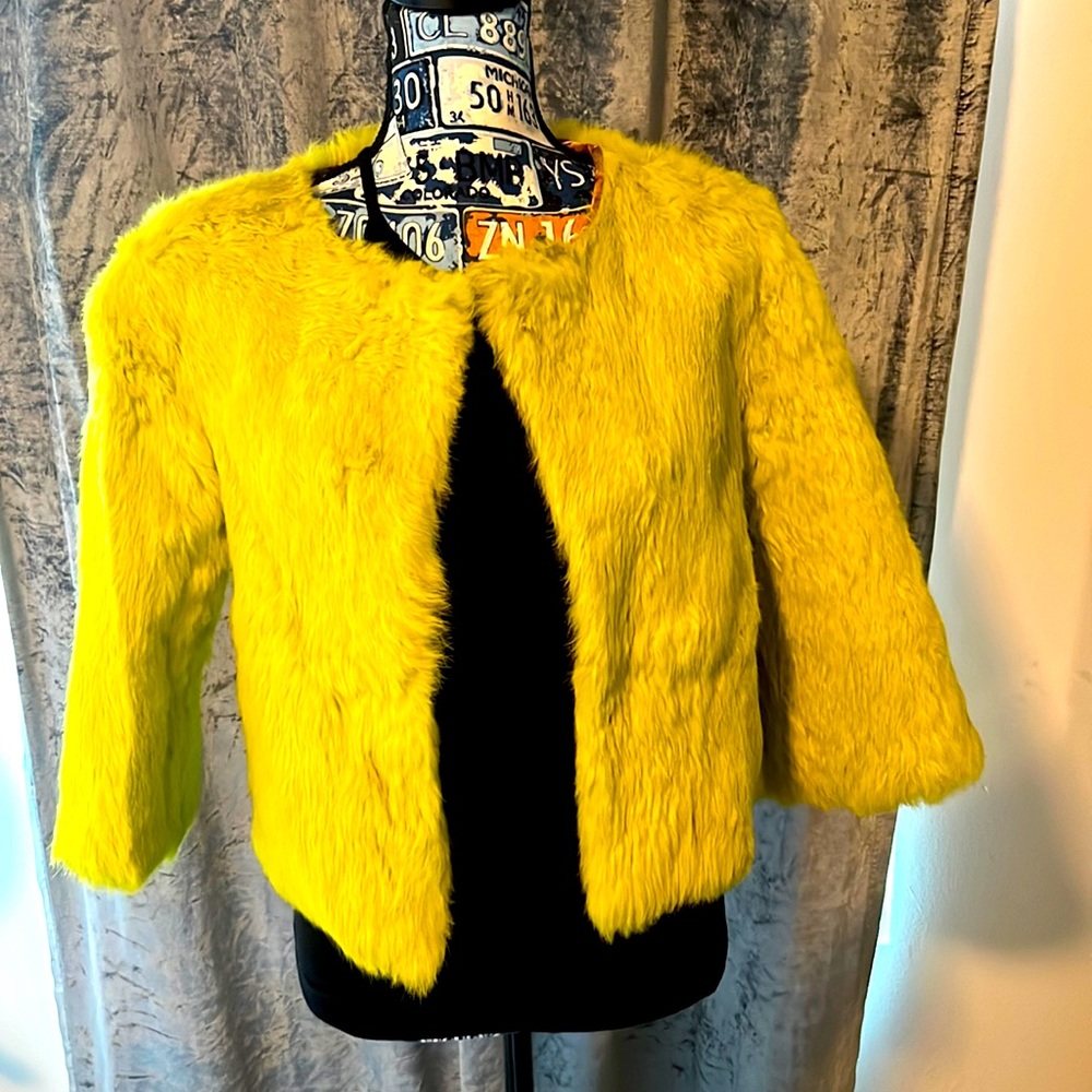 JIN DIAOFUR neon green jacket size XL but fits small